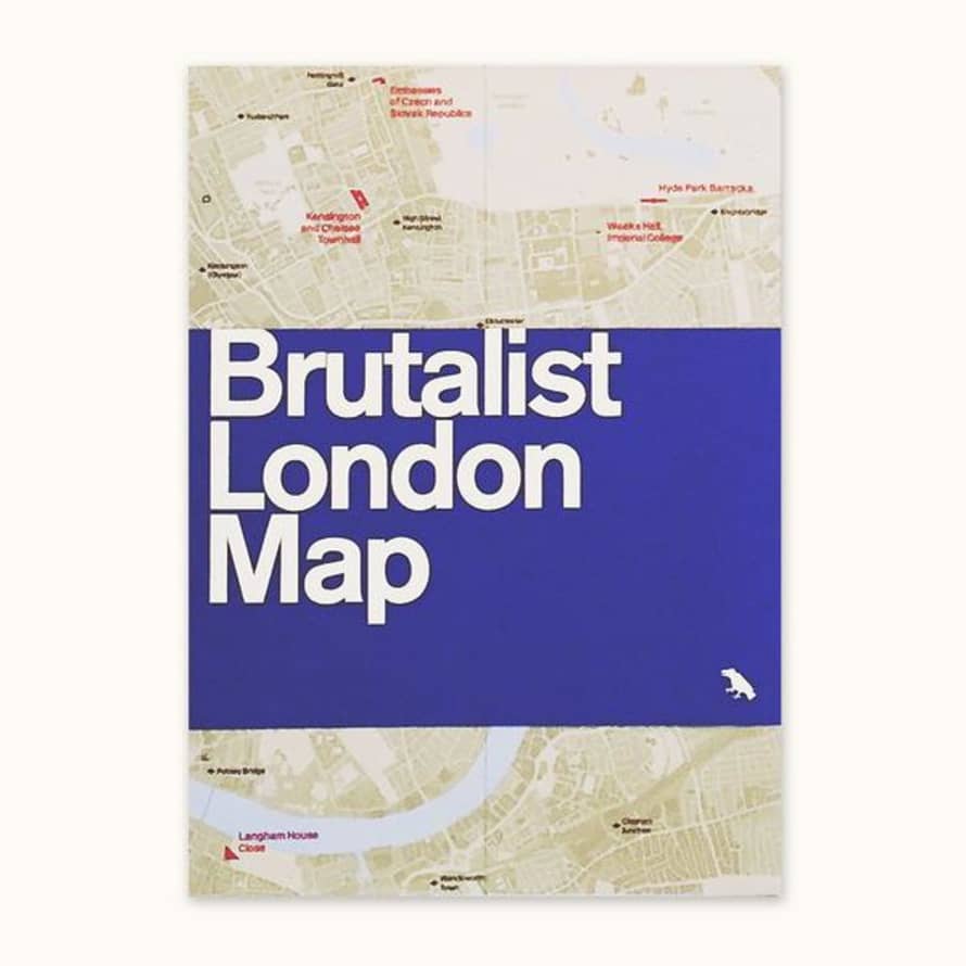 Blue Crow Media Brutalist London Map