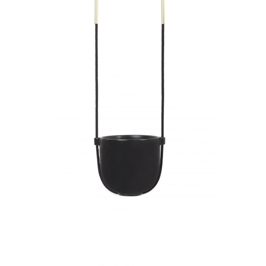 Umbra Black Bolo Hanging Planter