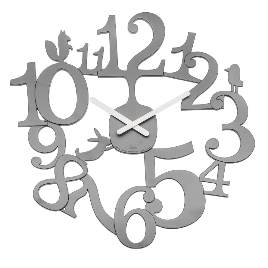 Koziol PI:P Wall Clock Cool Grey  