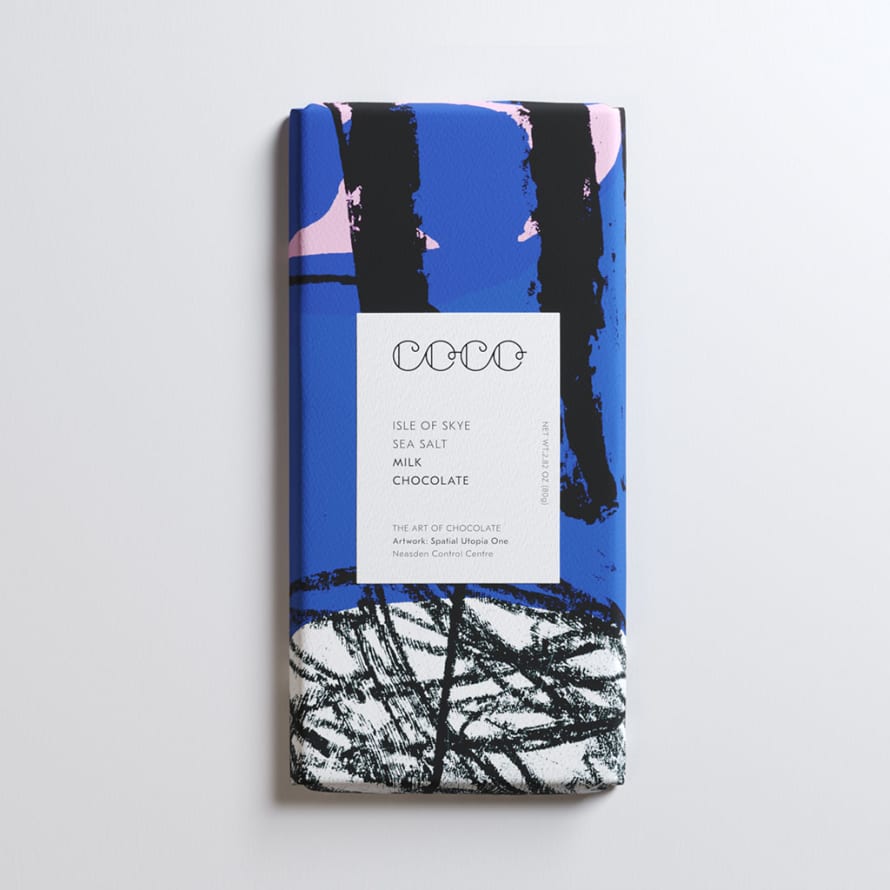 Coco Chocolatier Isle Of Skye Sea Salt Milk Chocolate Bar