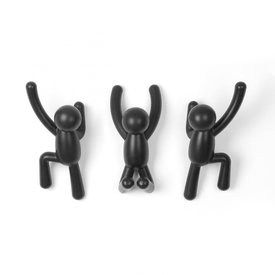 Umbra Set of 3 Black Buddy Hooks