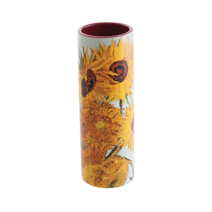 Dartington Crystal John Beswick Small Van Gogh Sunflowers Vase