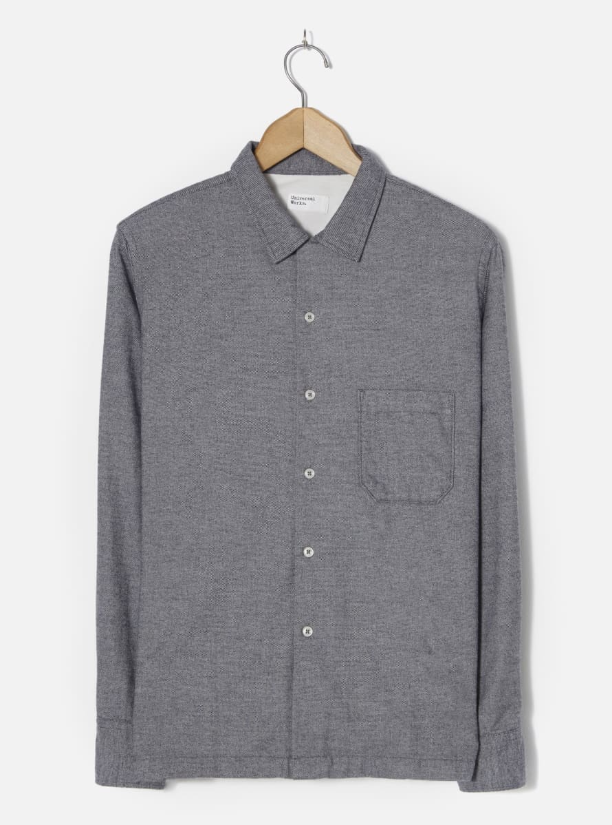 Universal Works Navy Cotton Garage Shirt