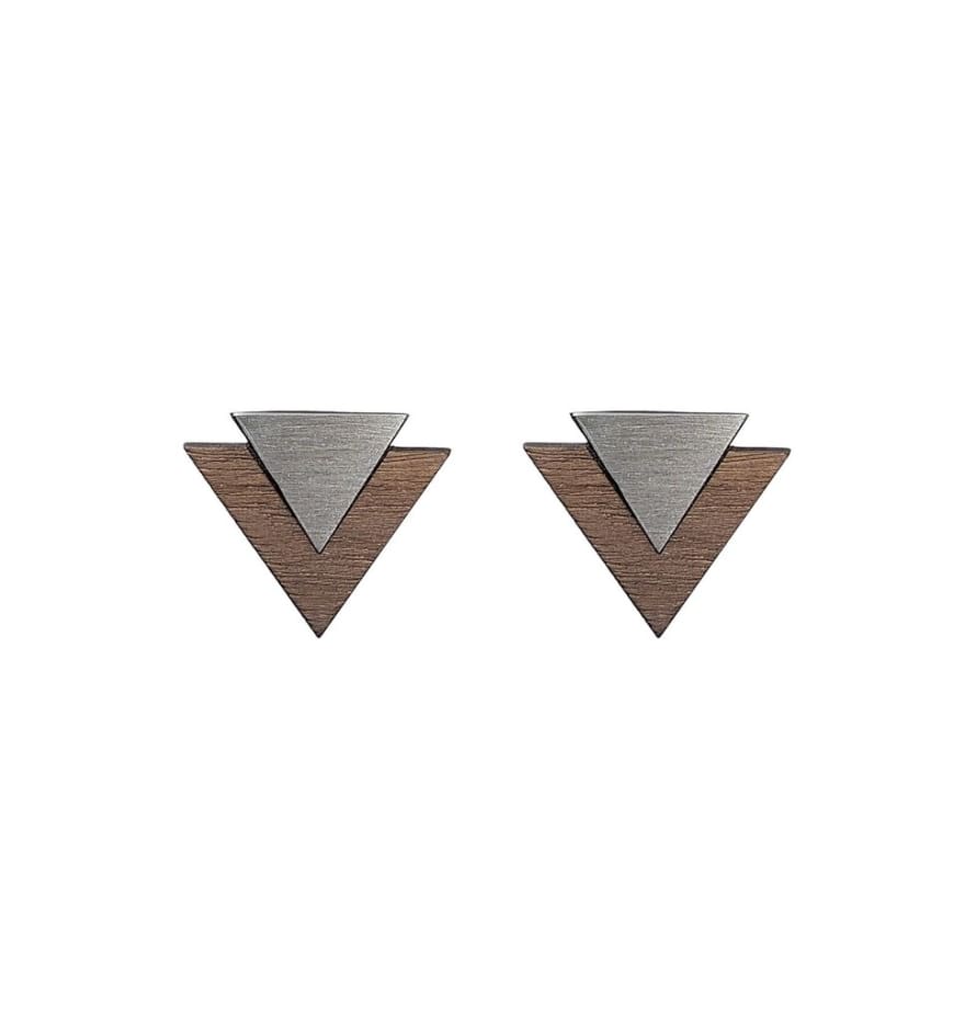 A New Form The  Steel Maisie Stud Earrings