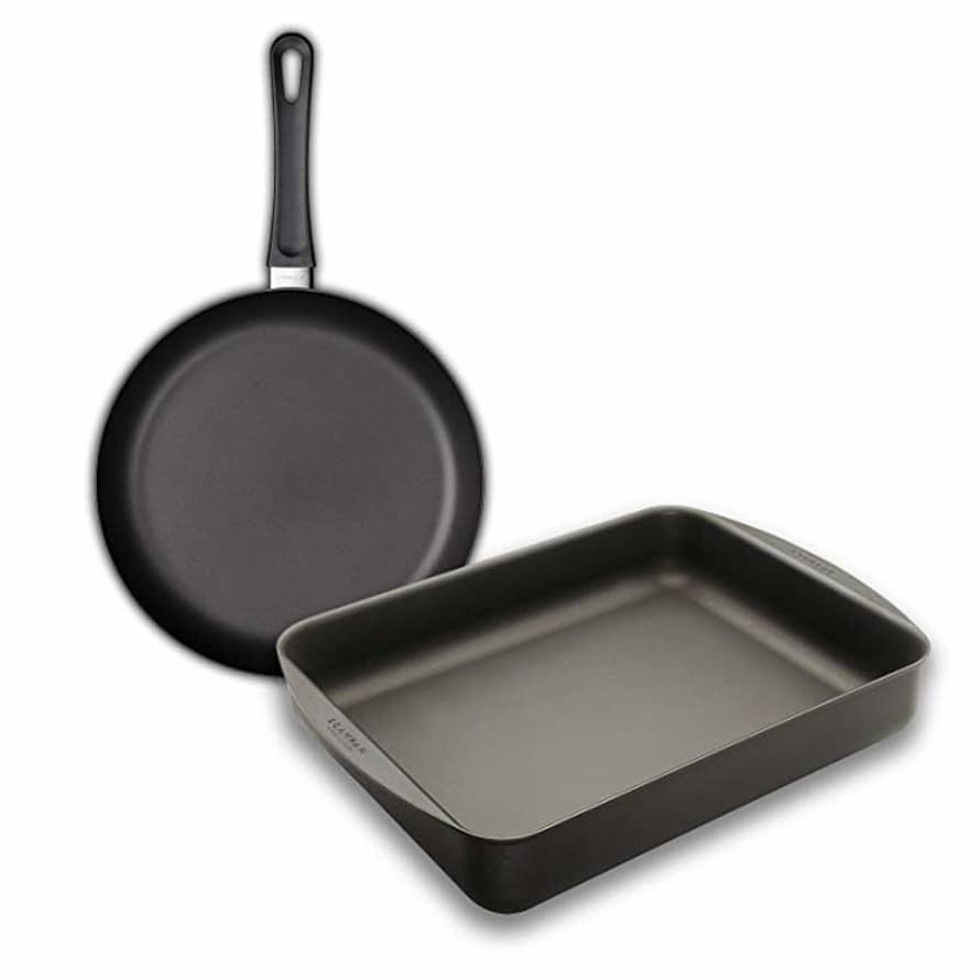 Scanpan Classic 39x27cm Roasting Pan And Classic 28cm Fry Pan