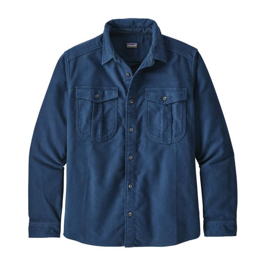 Patagonia Navy Topo Canyon Moleskin Shirt