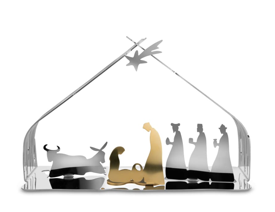 Alessi Bark Crib Stainless Steel Christmas Nativity