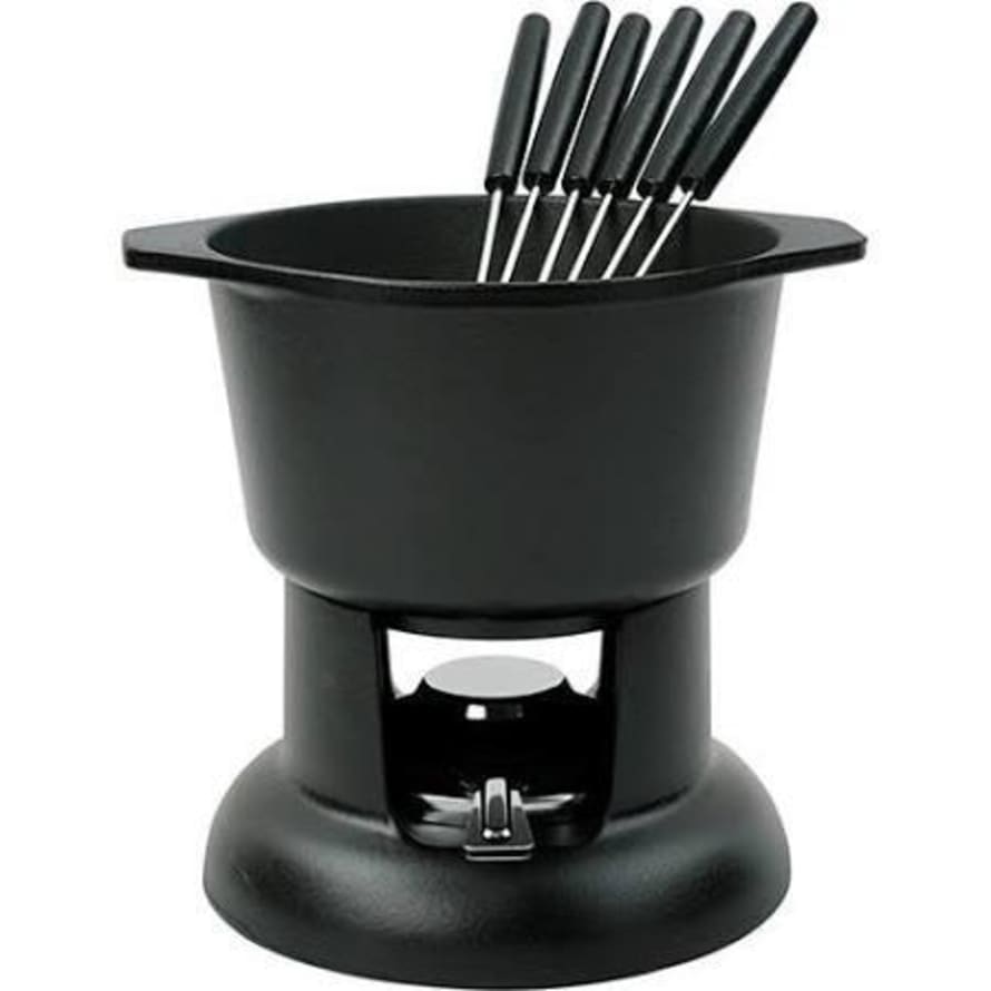 Dexam Cast Iron Fondue Set Black