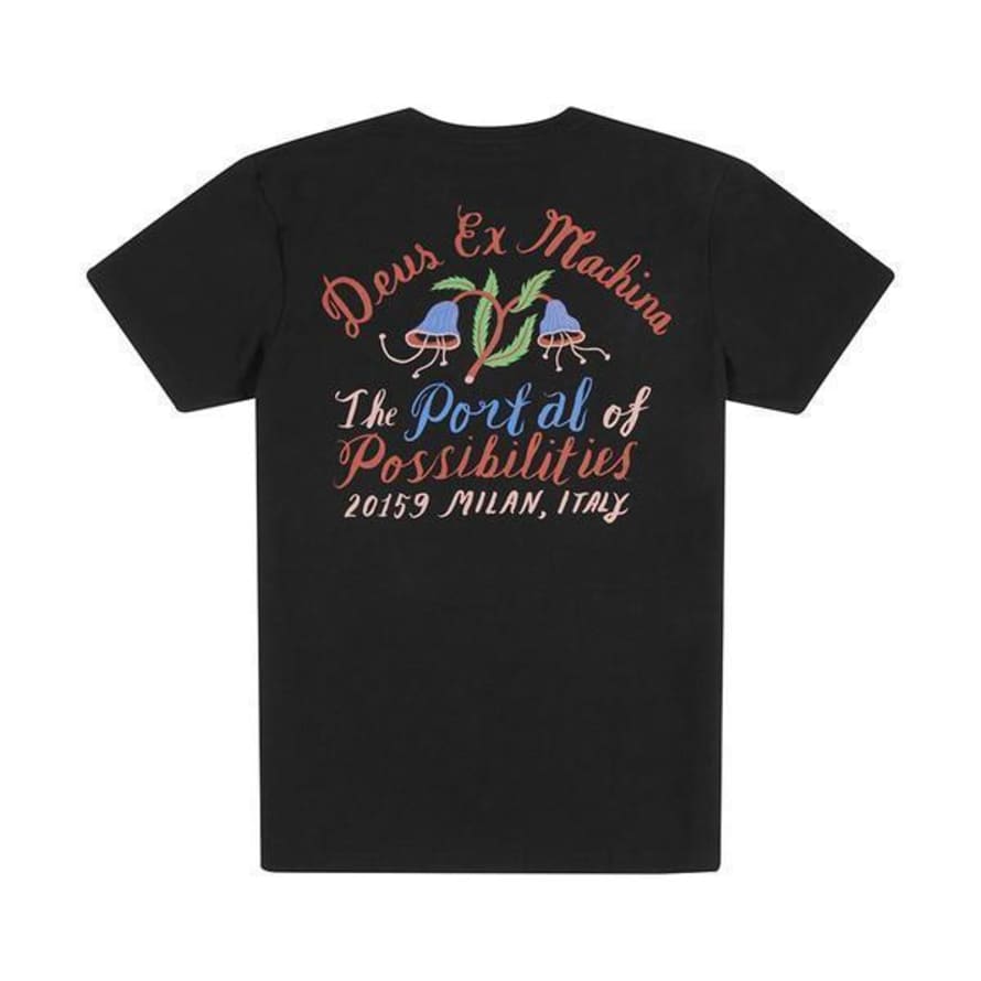 Deus Ex Machina Black Bjorn Milano Tee 