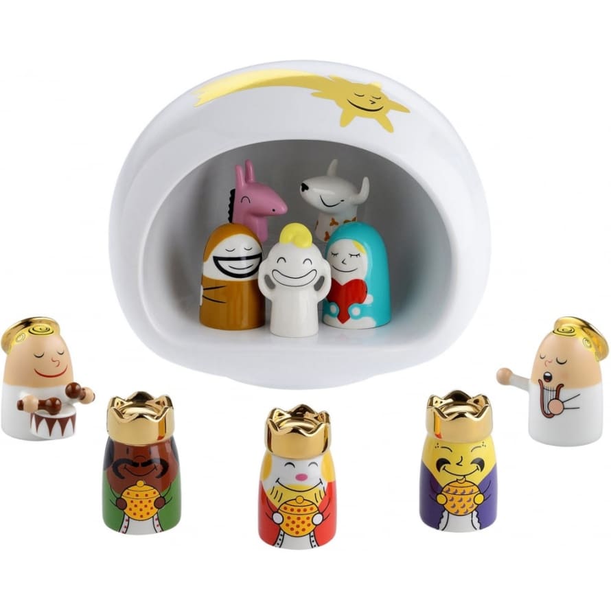 Alessi White Presepe Nativity Set