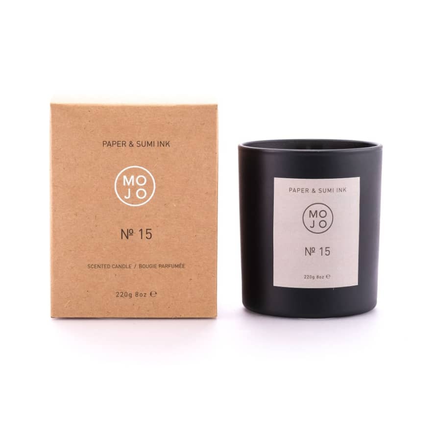 Mojo Paper & Sumi Ink Soy Wax Scented Candle 