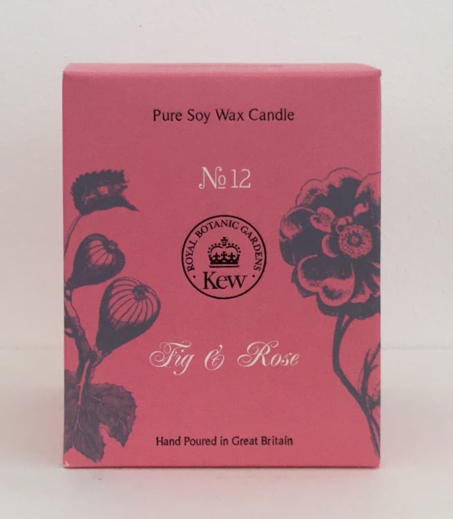 Royal Botanic Gardens, Kew Fig & Rose Soy Wax Scented  Candle 