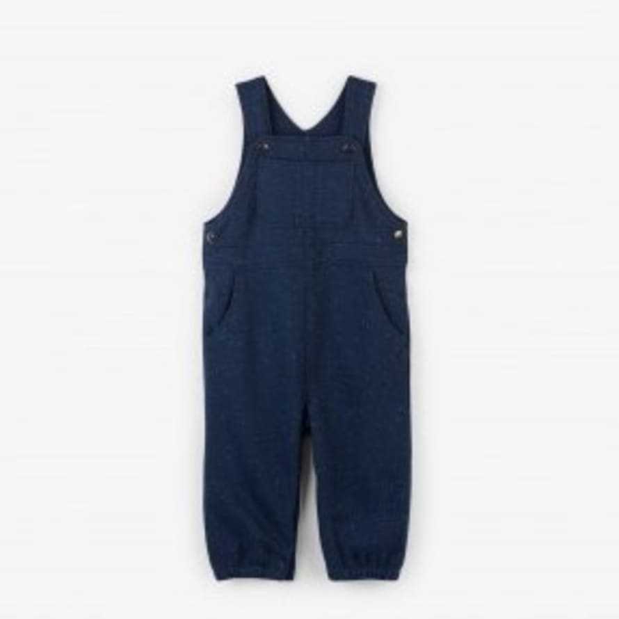 Hatley  Ocean Blue Navy Knit Baby Overall