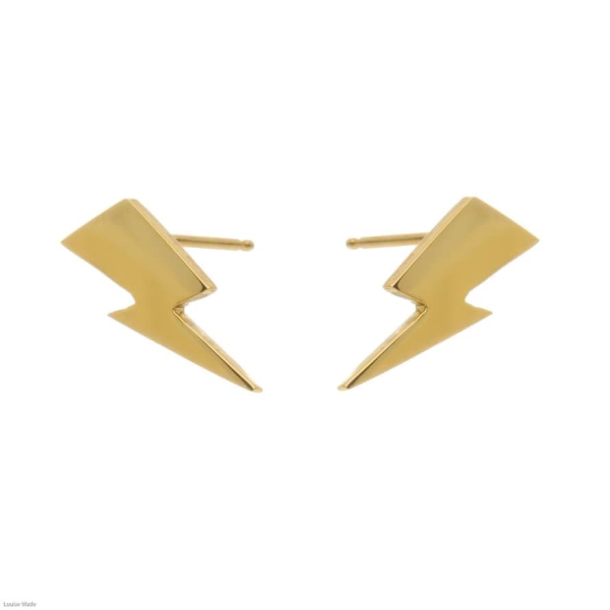 Louise Wade 18ct Vermeil Bowie Flash Earings