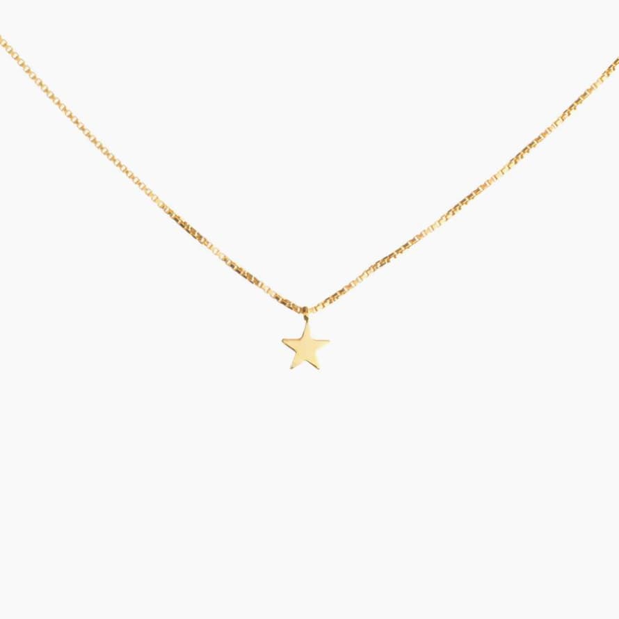 Louise Wade 9ct Solid Gold Star Necklace 