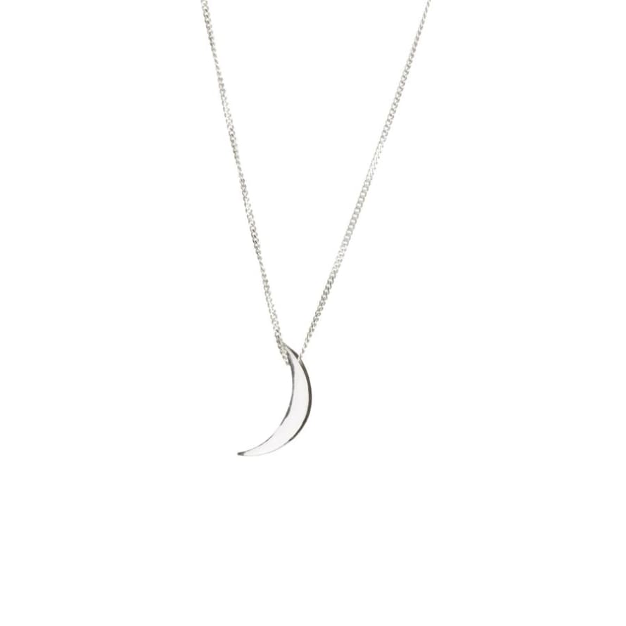 Louise Wade .925 Sterling Silver Crescent Moon Necklace 