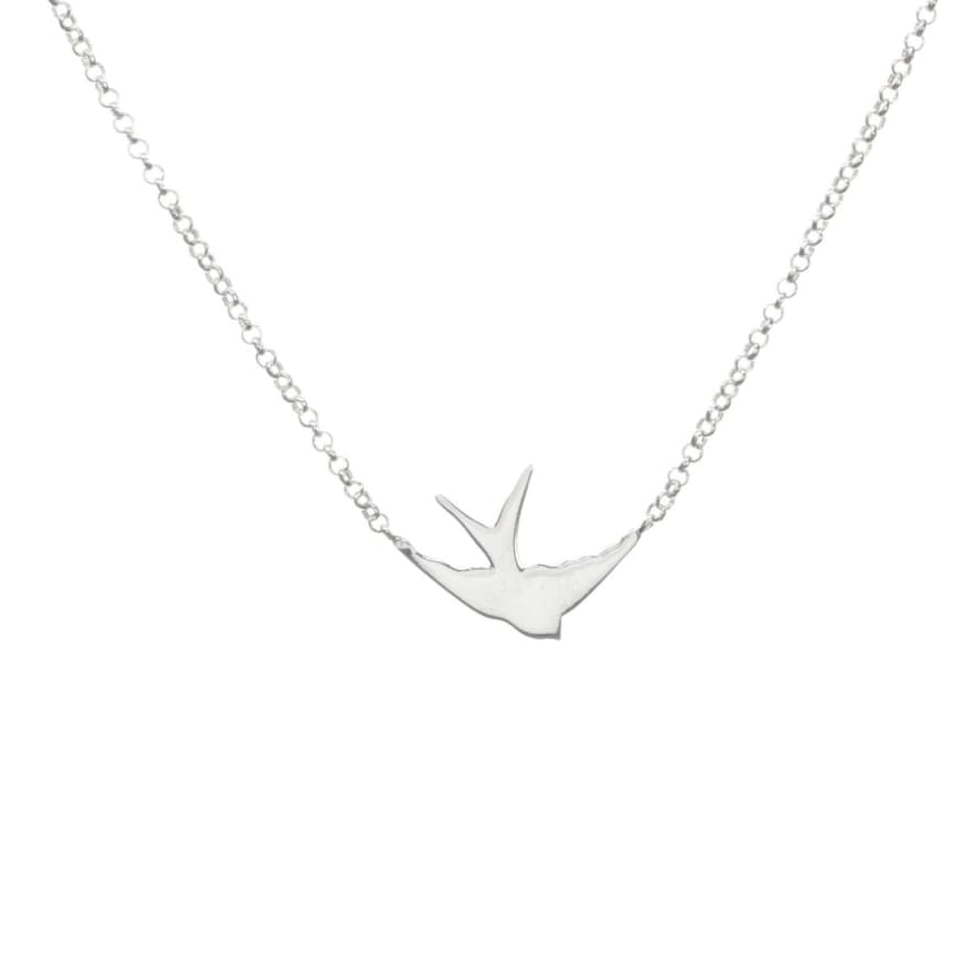 Louise Wade .925 Sterling Silver Swallow Pendant Necklace