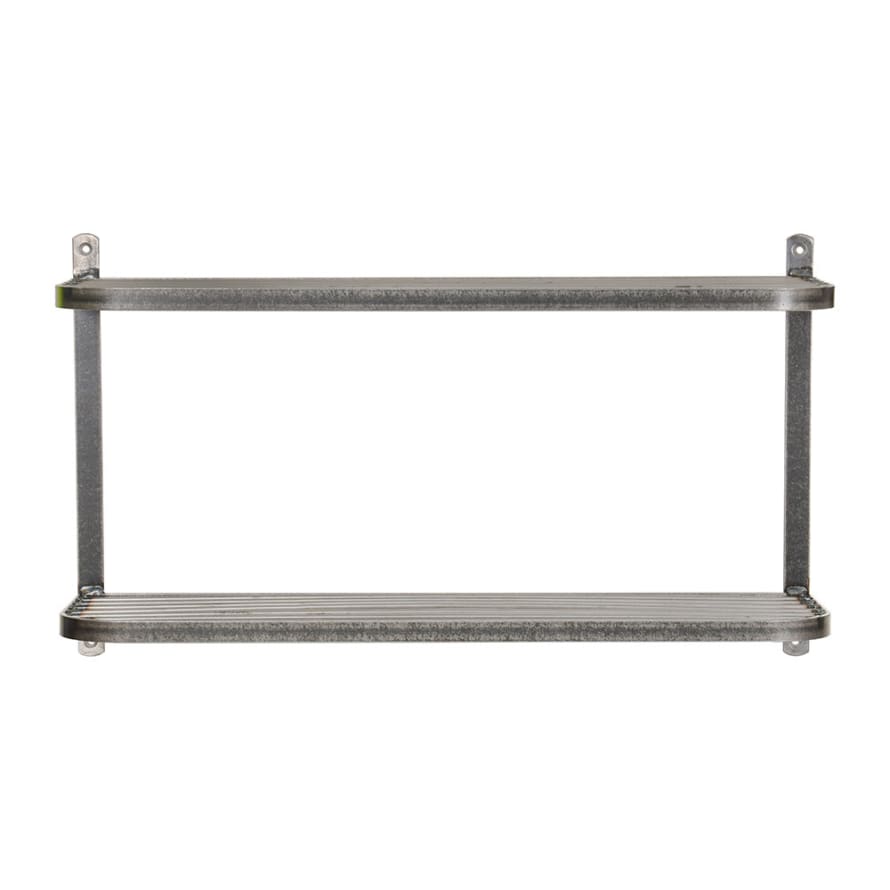 Garden Trading Steel Farringdon Double Wall Shelf 