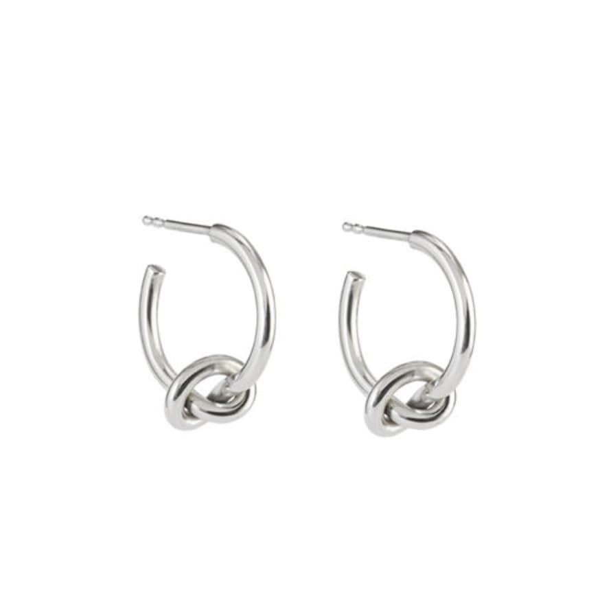 Isager by Signe Isager Silver Knot Hoops