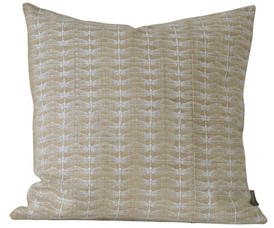 White Herd Dragonfly Pillow