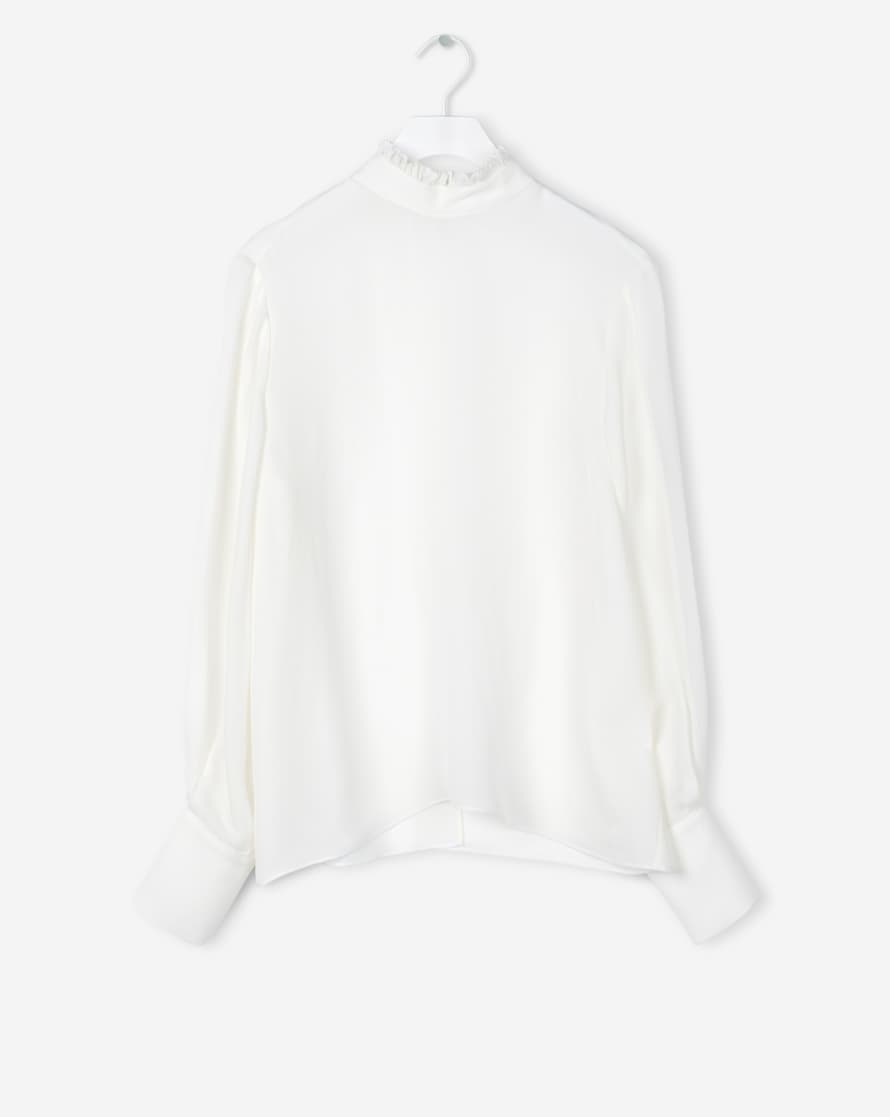 Filippa K Silk Ruffle Blouse