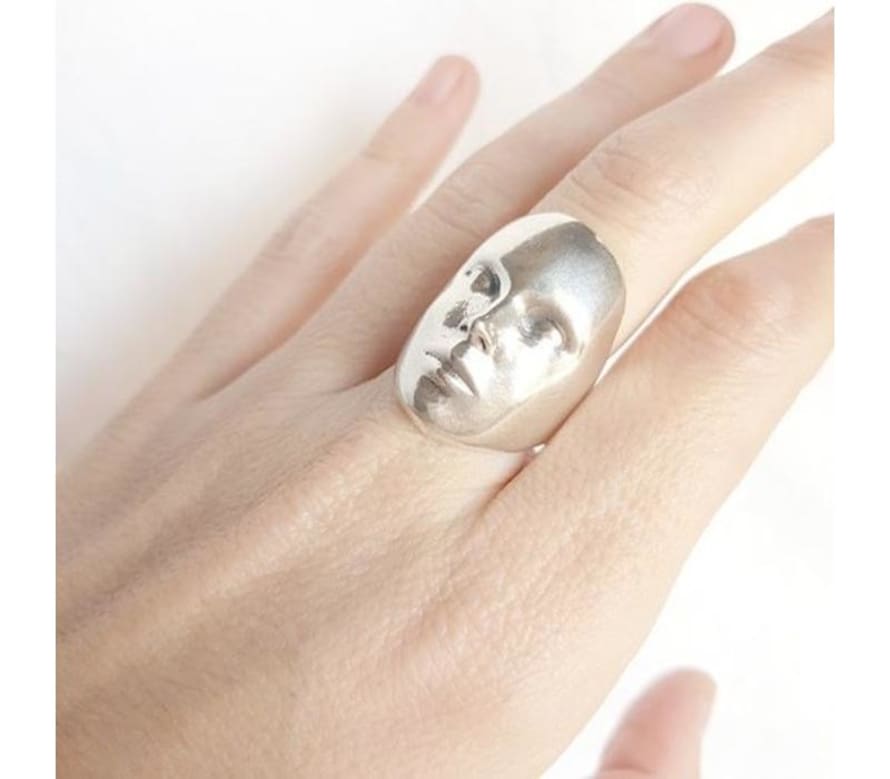 Trouva: Silver Mask Ring