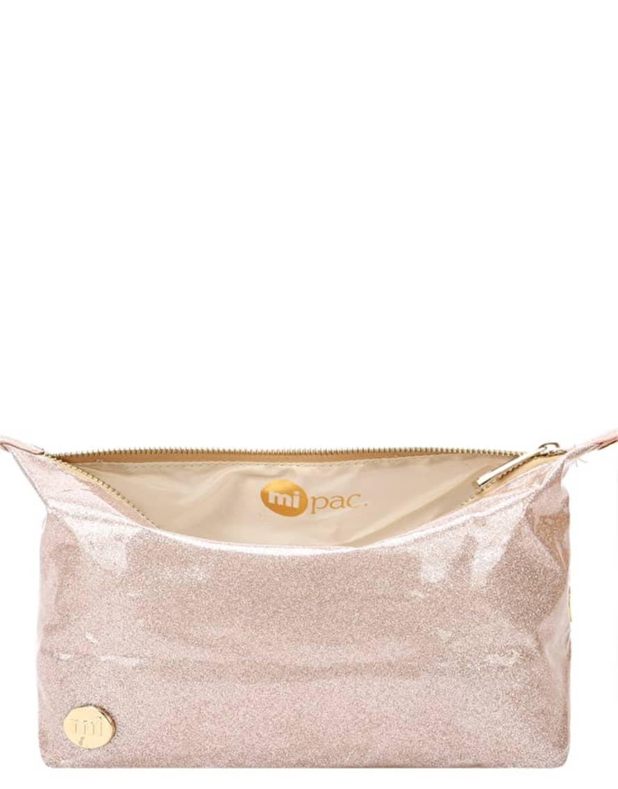 Mi-Pac Champagne Glitter Wash Bag