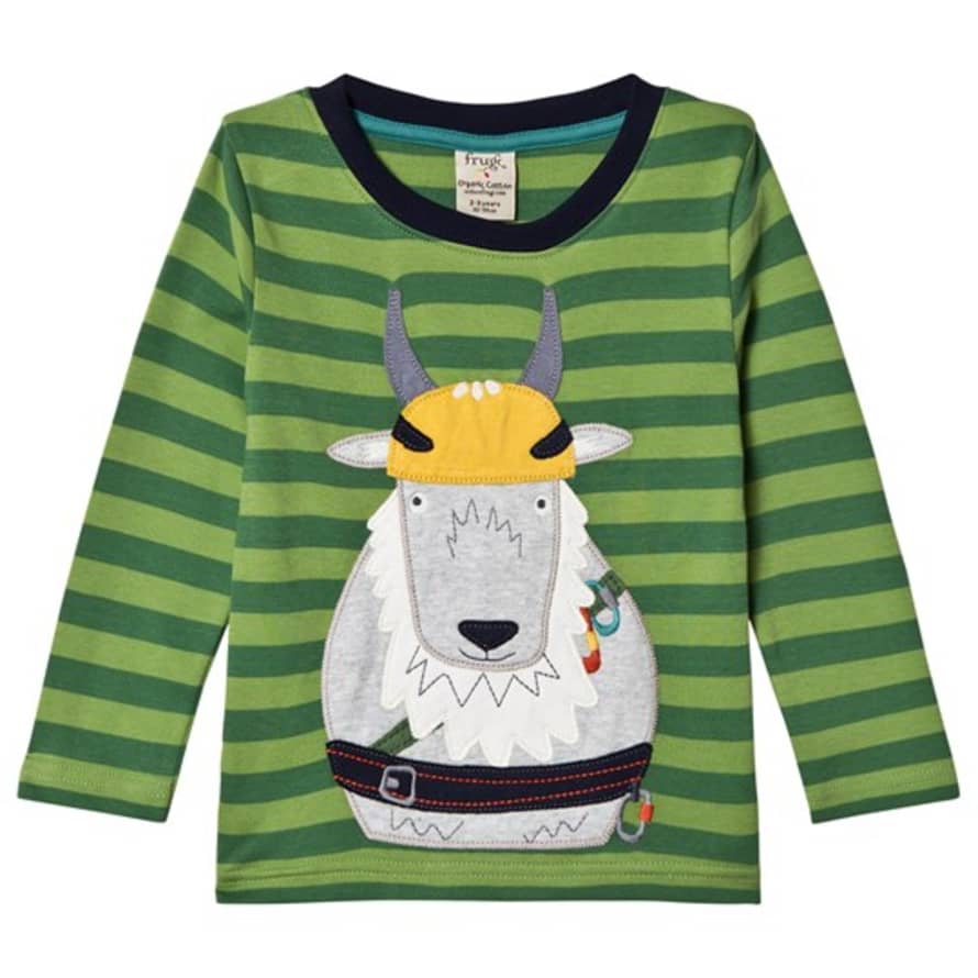 Frugi Meadow Goat 4 To 5 Years Discovery Applique Top