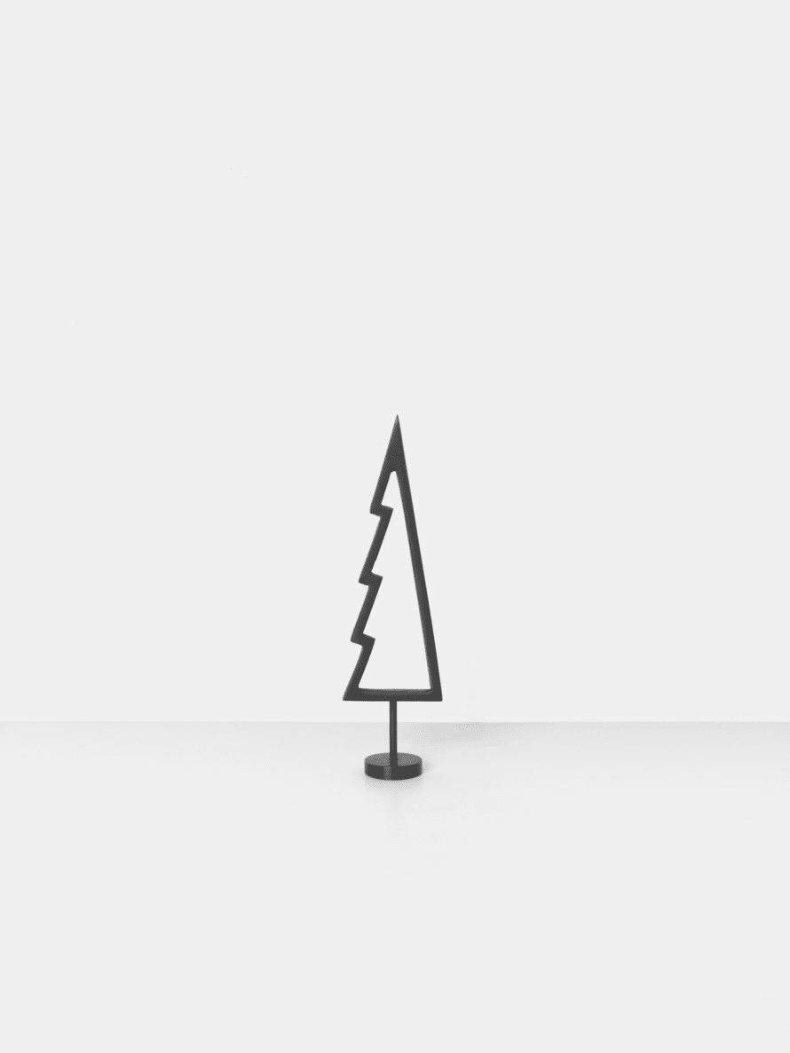 Ferm Living Winterland Black Brass Tree - Outline