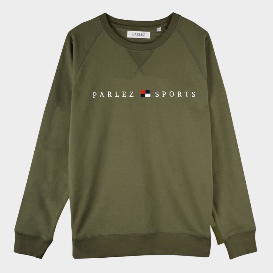 Parlez Olive Tidal Crew Sweatshirt