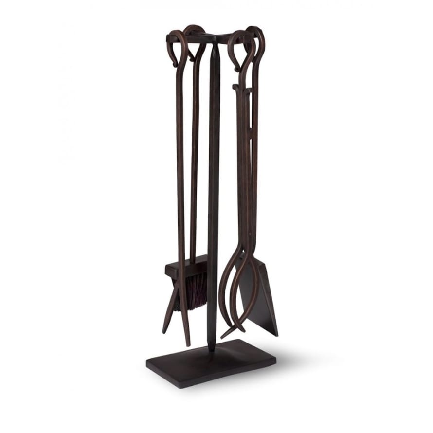 Garden Trading 4 Piece Wrought Iron Fireside Set