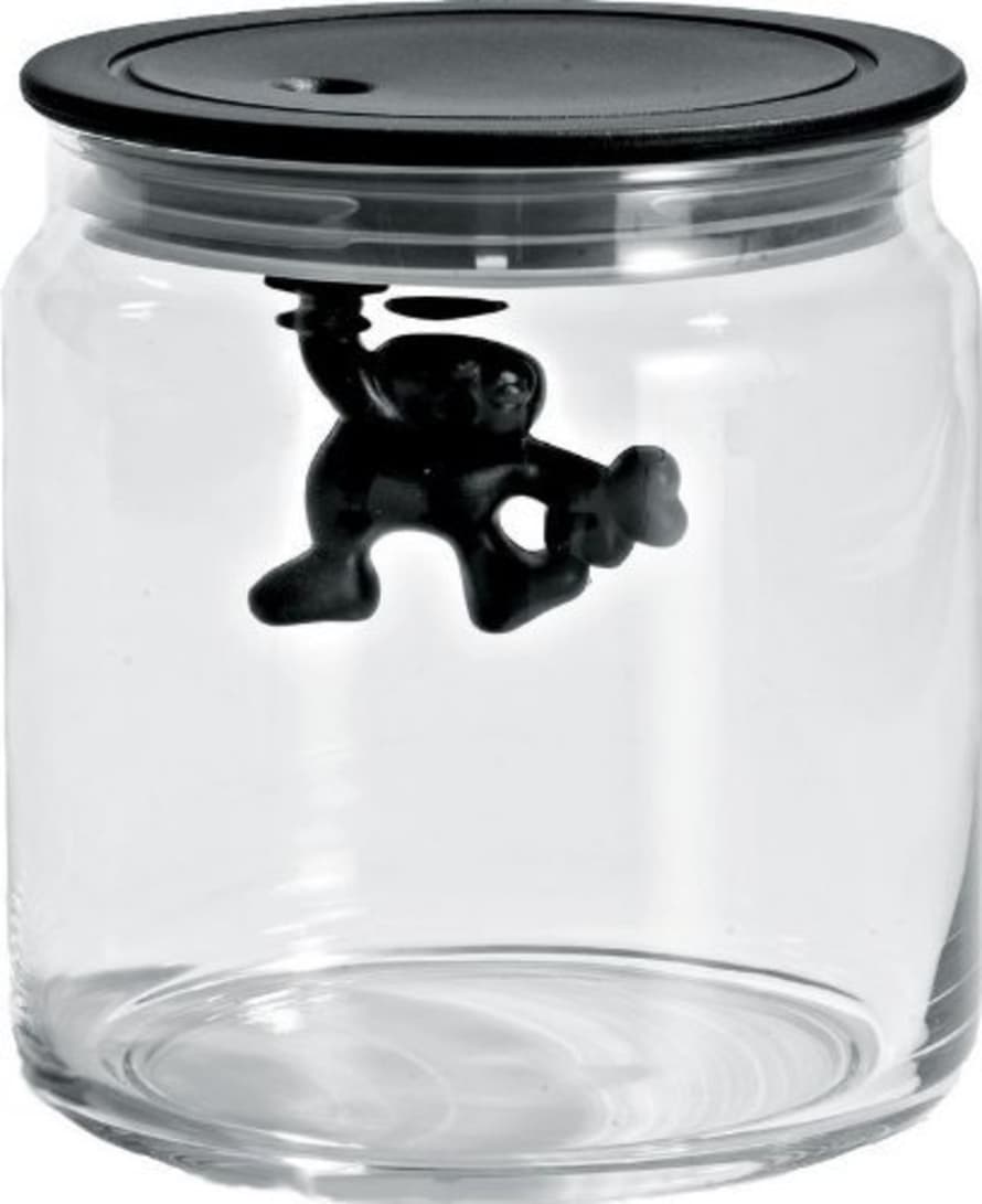 Alessi 70cl Black Gianni Storage Jar