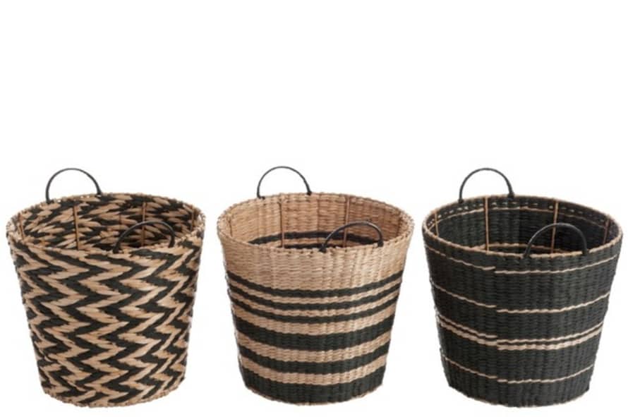 J-Line Round Paper Baskets