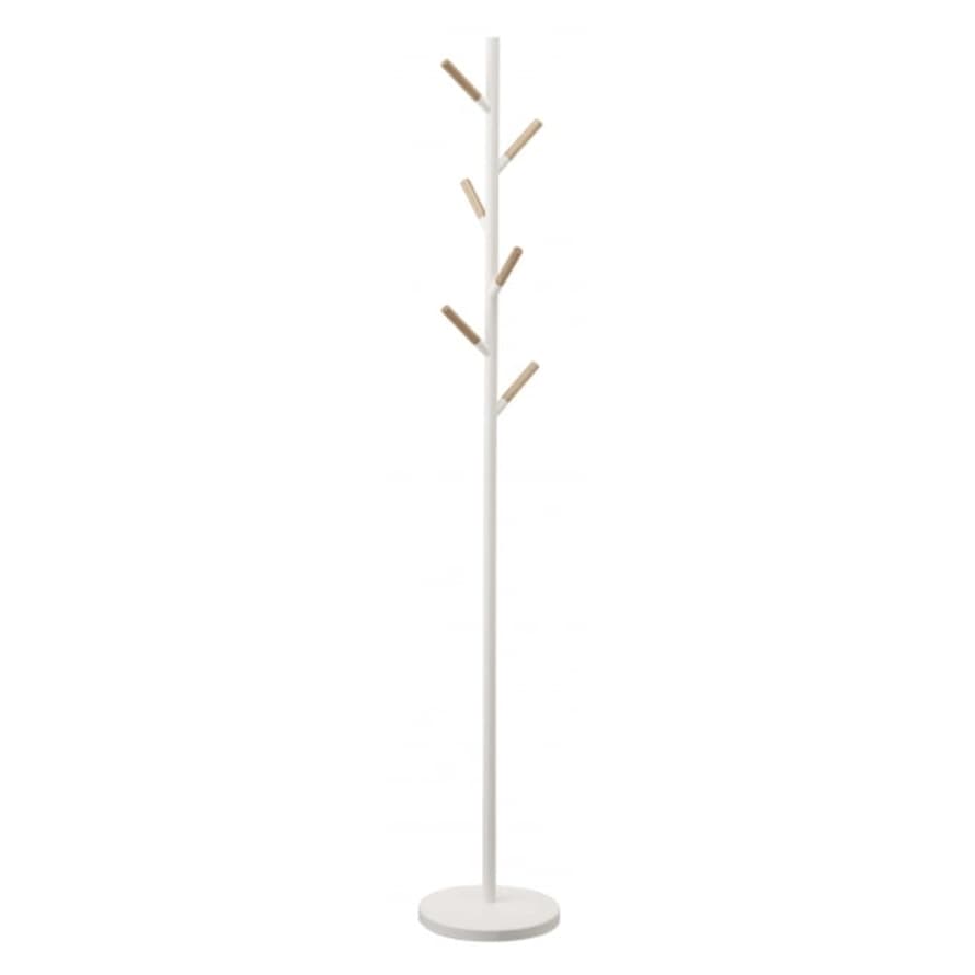 Yamazaki White Steel Coat Stand