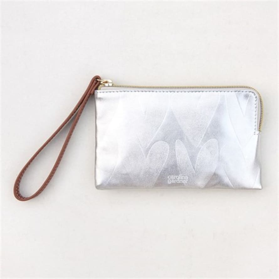 Caroline Gardner Silver Hearts Essential Purse