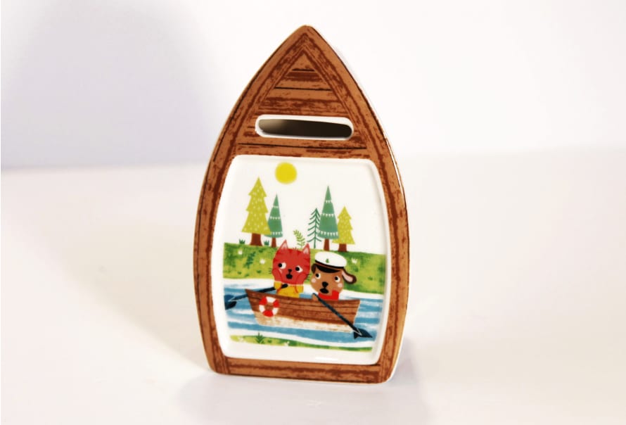 Loula and Deer Row your boat Money Box