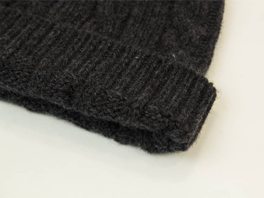 Trouva: Solid Braided Wool And Cashmere Beanie Hat