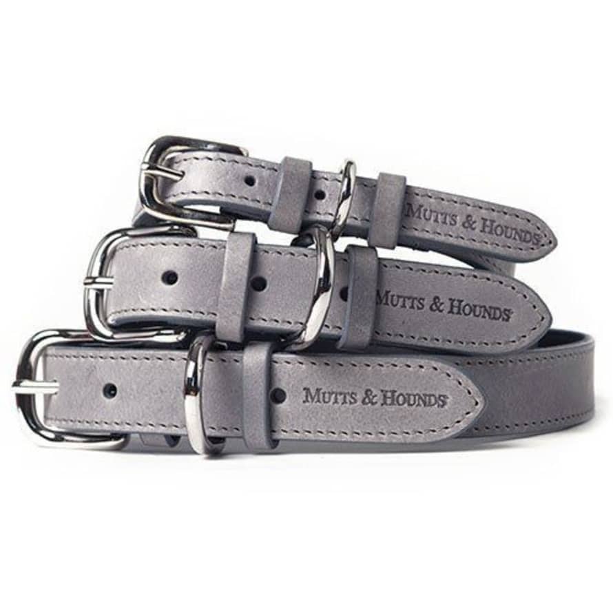 Mutts and Hounds Grey Medium Collars 