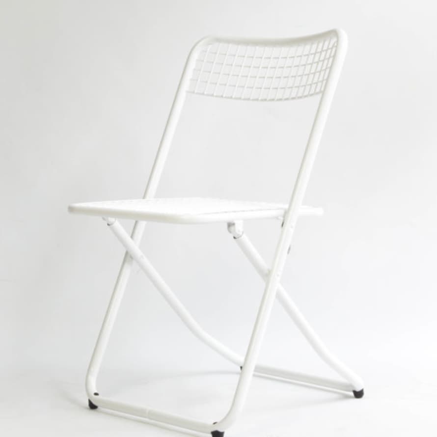 Houtique 085 White Folding Chair