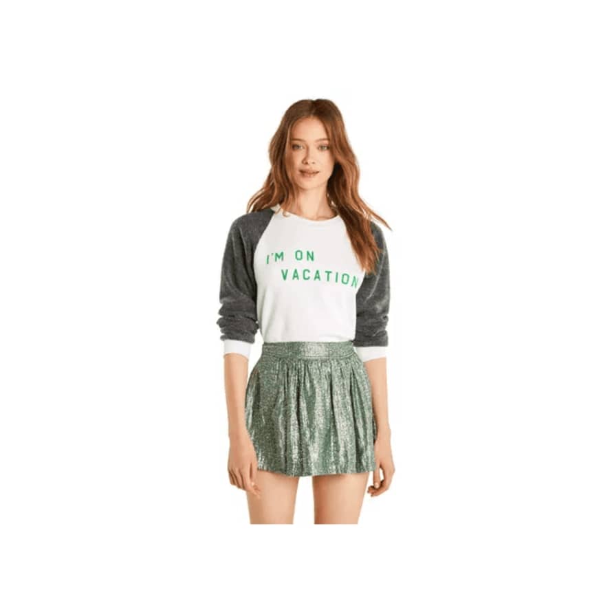 Wildfox Clean White Im On Vacation Sweater