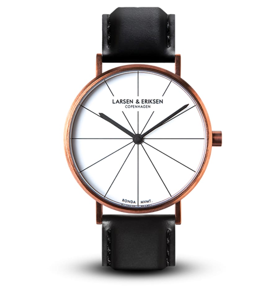 Larsen & Eriksen Copper White Black 41 mm Absalon Watch