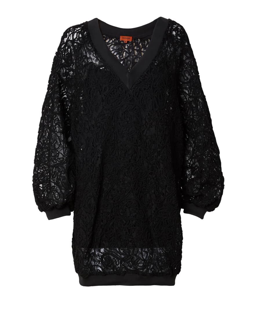 HunKøn Elderberry Lace  V Neck Blouse