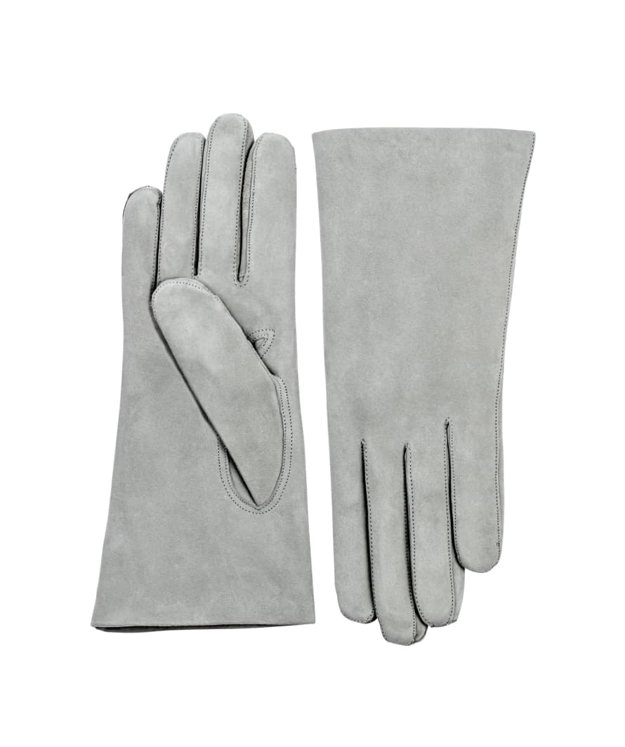 Hestra Pale Grey Hairsheep Suede Glove