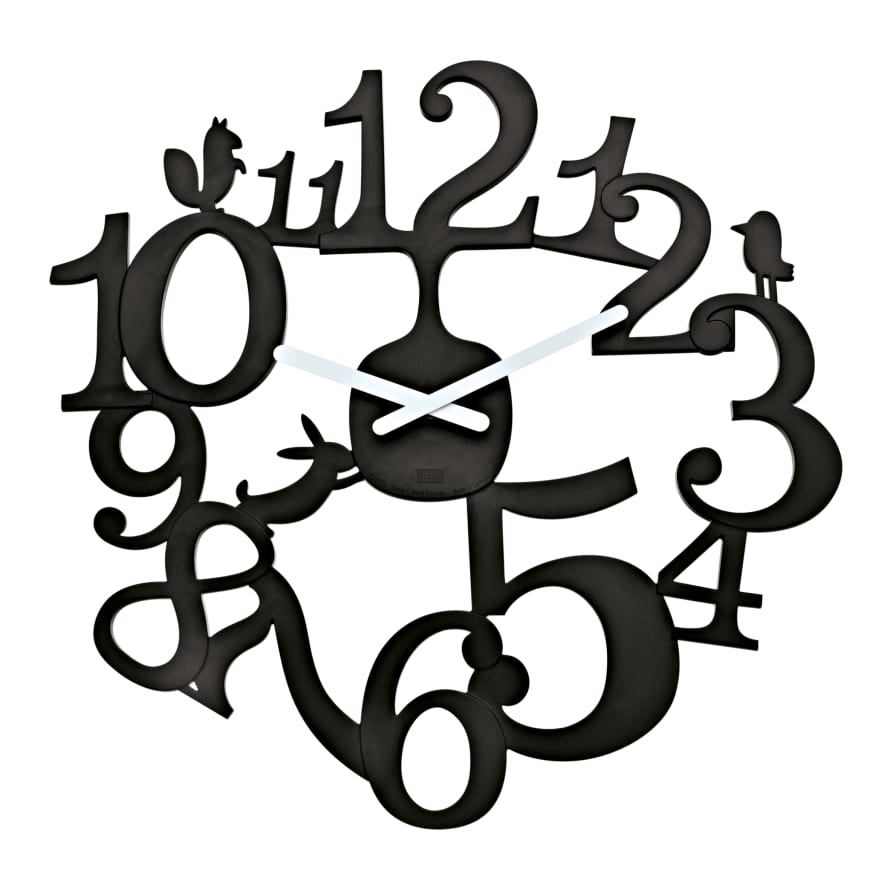 Koziol Black PI:P Wall Clock 