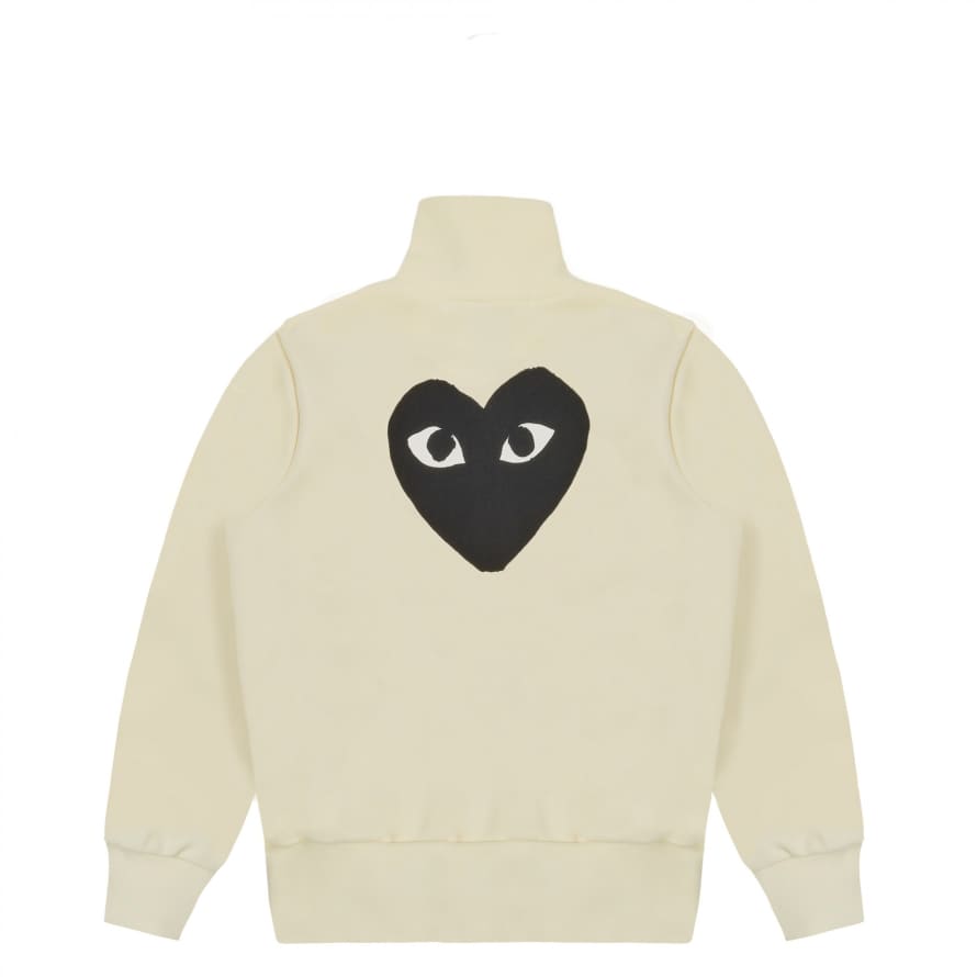 Comme Des Garcons Play Comme des Garçons Sweatshirt with Big Heart (Ivory) P1T256