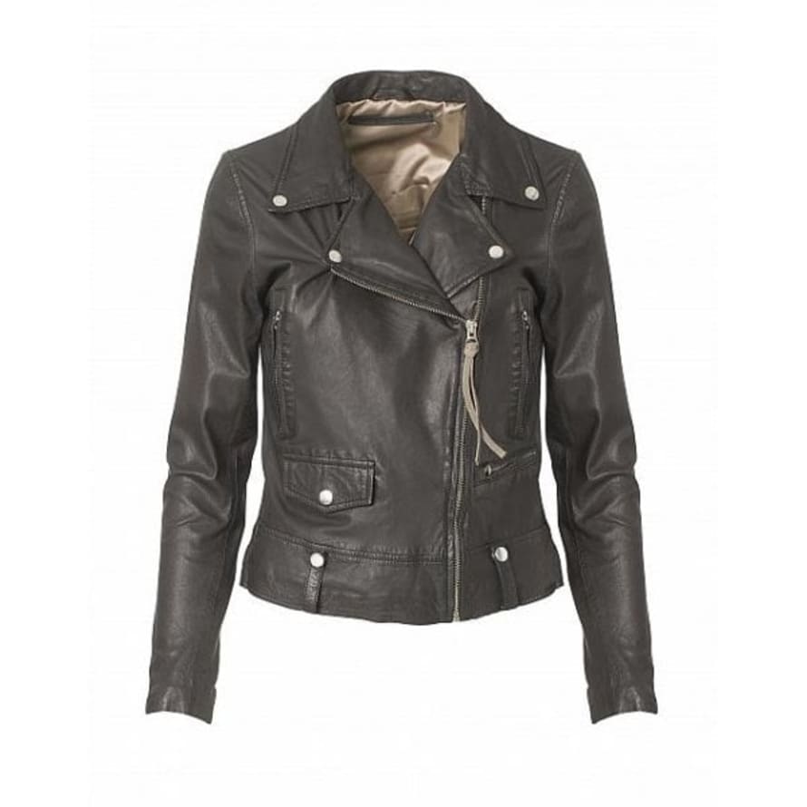 MDK Black Seattle Thin Leather Jacket