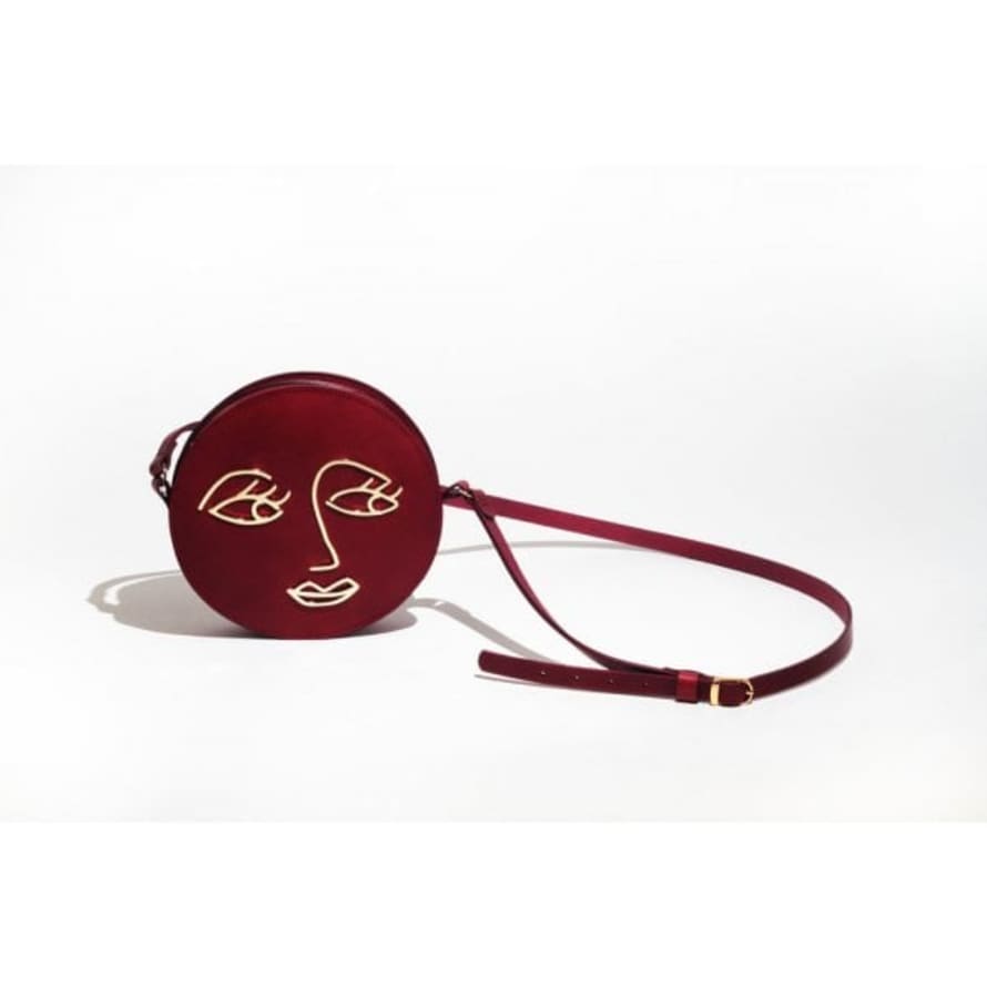 Paradise Row Oxblood Red Leather Love Bag