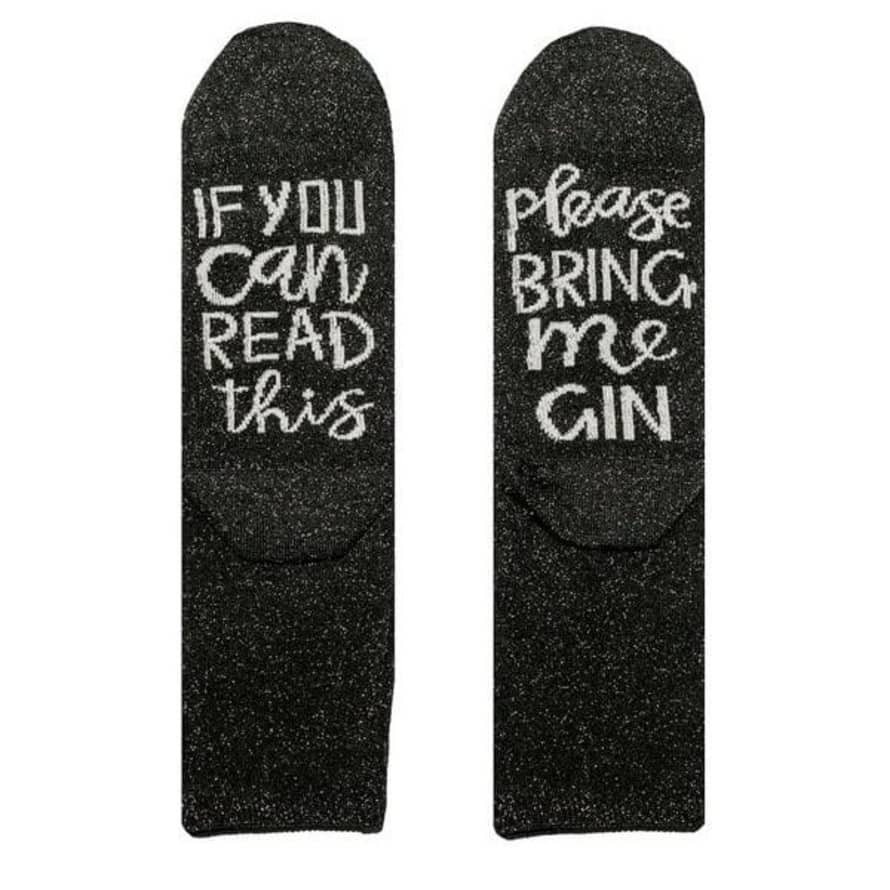 Universe Of Us Black Bring Me Gin Socks