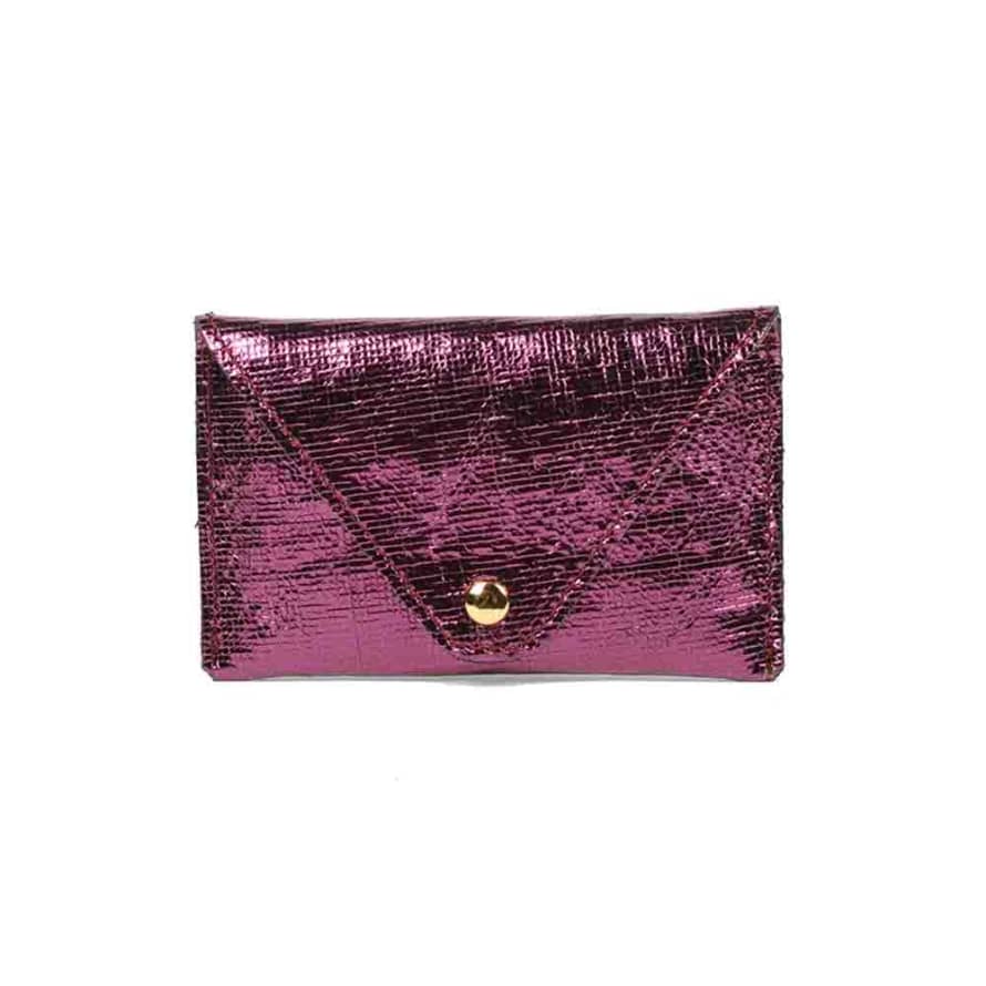 Antoinette Ameska Florence Aubergine Card Holder