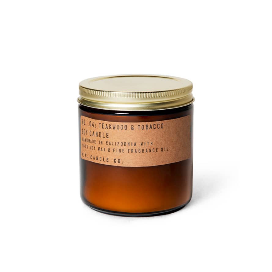 P.F Candle Company Teakwood And Tobacco Scented Candle